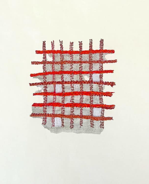 Kathleen O'Hara - 'Mending Towel (detail)'